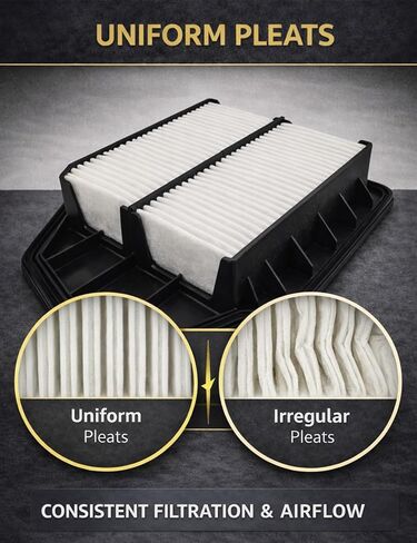 CA11942 Engine Air Filter for Hyundai Sonata 2015-2019 2.4L, Sonata Hybrid 2016-2019 2.0L, Kia Optima 2016-2020 2.4L, Optima Hybrid 2017-2020 2.0L, Replacement for 28113-C1100 in Saudi Arabia