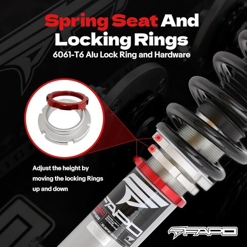 FAPO PF Coilovers ارتفاع قابل للتعديل 32 مستوى المثبط لهوندا أكورد 2003-2007 سم، ل Acura TSX 2004-2008 CL9 أحادية الأنبوب خفض دعامات التعليق in Kuwait