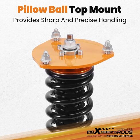 maXpeedingrods Coilovers for Mitsubishi 3000GT FWD 1991-1999, for Dodge Stealth FWD 1991-1996, Height Adjustable Coilovers Suspension Kit, Preset Damping Lowering Kit Gold in Kuwait