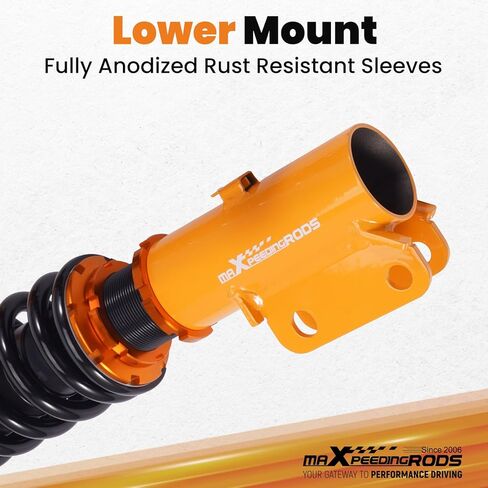 maXpeedingrods Coilovers for Mitsubishi 3000GT FWD 1991-1999, for Dodge Stealth FWD 1991-1996, Height Adjustable Coilovers Suspension Kit, Preset Damping Lowering Kit Gold in Kuwait