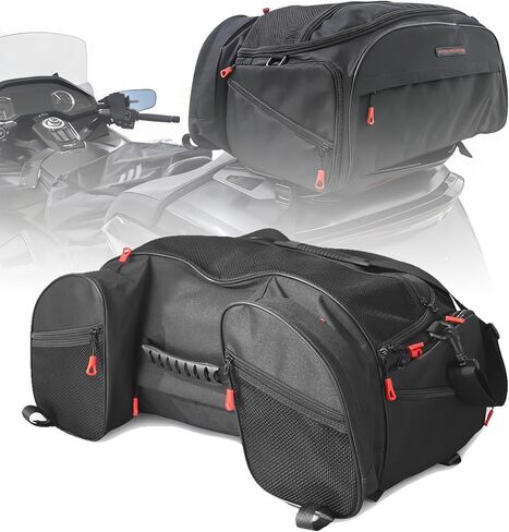GL1800 Luggage Rack Bag Motorcycle Weather Resistant Travel Bag Compatible with Honda Goldwing GL1800 GL1500 Trunk Luggage Rack Bag Gold Wing GL1800 GL 1500 Tour Trunk Tail Luggage Top Bag for GL1800 in Saudi Arabia