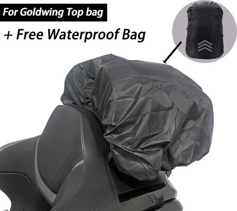 GL1800 Luggage Rack Bag Motorcycle Weather Resistant Travel Bag Compatible with Honda Goldwing GL1800 GL1500 Trunk Luggage Rack Bag Gold Wing GL1800 GL 1500 Tour Trunk Tail Luggage Top Bag for GL1800 in Saudi Arabia