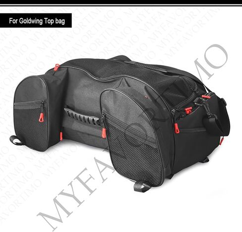GL1800 Luggage Rack Bag Motorcycle Weather Resistant Travel Bag Compatible with Honda Goldwing GL1800 GL1500 Trunk Luggage Rack Bag Gold Wing GL1800 GL 1500 Tour Trunk Tail Luggage Top Bag for GL1800 in Saudi Arabia