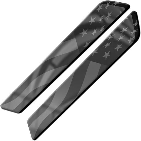 Aftermarket Saddlebag Inserts For 2014 And Newer Harley Davidson Touring Models Street Road Ultra Glide Road King. Sold In Pairs And Made In The USA! Grey Black American Flag Design. in Saudi Arabia
