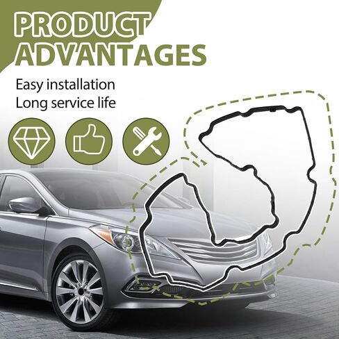 Valve Cover Gasket Set Fit for 09-19 Hyundai Azera Genesis Coupe Santa Fe XL Kia Borrego Cadenza K900 Sedona 3.3L 3.5L 3.8L V6 Engine Replace VS50890 VS50888 0362004 22441-3C710 22453-3C710 in Saudi Arabia