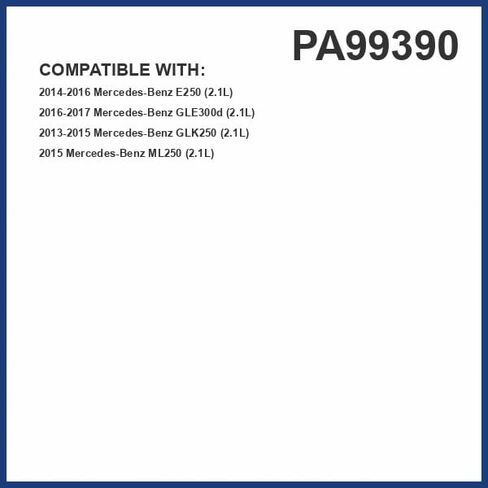 فلتر هواء المحرك PG PA99390 | يناسب 2013-2015 مرسيدس بنز GLK250، 2014-2016 E250، 2015 ML250، 2016-2017 GLE300d in Kuwait