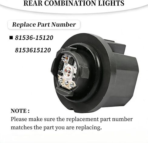 81536-15120 LED Brake Light Module Compatible with Toyota Corolla 2019 2020 2021 2022 Sienna 2021 2022 Rear Combination Tail Lamp Source Assembly Replacement 12V Red Stop Light Bulb in Saudi Arabia