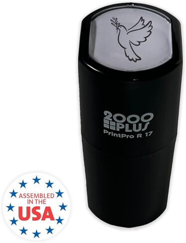 Dove Stamp / 2000 Plus Self Inking Animal Stamper / 9/16" Small Religious Animal Peace Symbol Imprint/Christian Black Bird Reward Stamp/Church Bible Study Teacher Planner Journaling Imprint in Kuwait