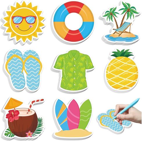 24 Packs Summer Sun Sticky Notes, 600 Sheets Self-Adhesive Smile Sunshine Notepads Sun Writing Memo Pads for Summer Gifts Party Favor Student Reward Home School Office Supplies in Saudi Arabia