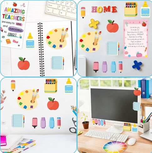 Ceiba Tree Teacher Sticky Notes Set Self-Stick Memo Pads Page Markers End of Year Thank You Teacher Gifts for Appreciation Week Staff Coworkers in Saudi Arabia