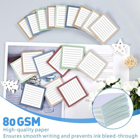 18 Pack Lined Sticky Notes, 3x3 in Sticky Notes with Lines, 6 Different Colour Super Sticking Memo Pads for Office, School, Home Desks and More in Saudi Arabia