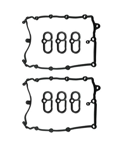 AJ813023 Valve Cover Gasket Set Fits for Jaguar F-Type 2014-2021, Fits for F-Pace 2017-2020,Fits for Land Rover Discovery 2017-2020 3.0L V6 Engine,Replaces C2D3526,C2D3527,LR041869,LR089050,LR011220 in Saudi Arabia