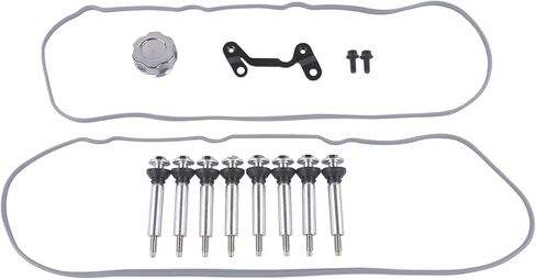 أغطية صمامات طويلة من الألومنيوم المصبوب وحوامل لفائف بديلة لمحركات GM LS LS1 LS2 LS3 LS6 LS7 5.3 6.0L مصقولة in Kuwait