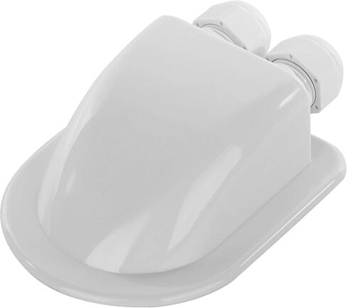 2 Pack of IP68 Waterproof Solar Cable Entry Gland by Restmo, Weather Resistant Dual Cable Entry Housing for Solar Panels of RV, Caravan, Marine, Boat, Cabin, White in Kuwait