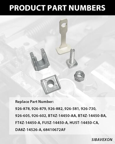 926-875 Battery Terminal Wedge Lock Repair Kit Compatible with Ford F150 Edge Explorer Fusion, Chevy Equinox Camaro, GMC Terrain, Lincoln - Replaces BT4Z-14450-AA, 926875 in Saudi Arabia