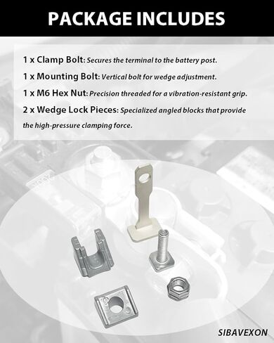 926-875 Battery Terminal Wedge Lock Repair Kit Compatible with Ford F150 Edge Explorer Fusion, Chevy Equinox Camaro, GMC Terrain, Lincoln - Replaces BT4Z-14450-AA, 926875 in Saudi Arabia