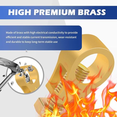 2PCS Car Battery Terminal Connector,Car Copper Battery Terminals for Providing Current Transfer,Universal Cars Batteries Terminal Connectors with Spacers for Cars/Trucks/Boats in Kuwait
