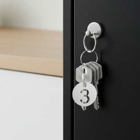 1 to 10 Number Tags,Stainless Steel Key Tags with Labels Round Metal Number Keychain Numbered Key Tag with Metal Rings for Coat Check House Locker Organize Keys in Kuwait