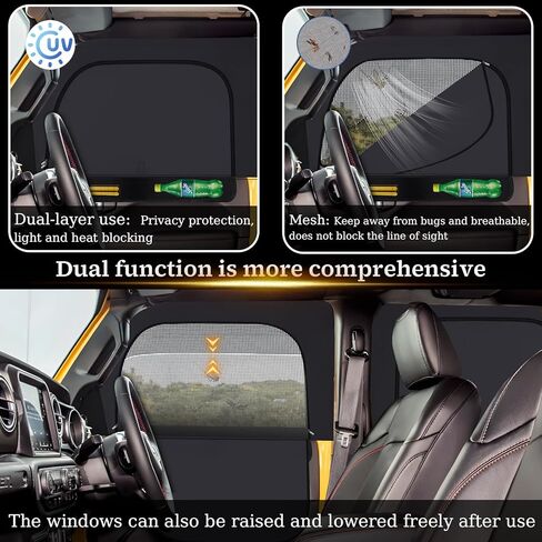 XCBYT 2023-2024 Honda CRV ظلة نوافذ السيارة ذات الأغراض المزدوجة مع شبكة مسامية عازلة للحرارة 99% تعتيم للأشعة فوق البنفسجية من الشمس يحافظ على ستائر الخصوصية الرائعة للرضاعة الطبيعية والقيلولة وارتداء الملابس والتخييم in Kuwait
