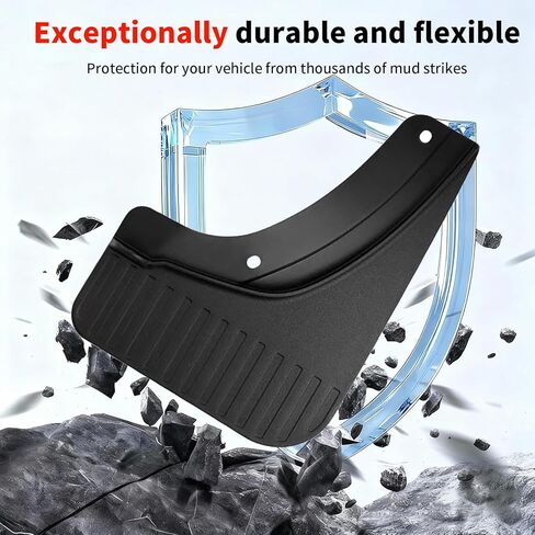 No Drill Mud Flaps for 2020-2026 Kia Telluride, Heavy Duty Front & Rear All Weather Splash Guards Set for LX S EX SX X-line/Pro/Prestige Hybrid Models, OEM-Style Textured TPE Black Mud Guards in Saudi Arabia