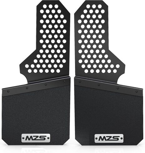 MZS Mud Flaps Splash Guards Compatible with Silverado Sierra Ram 1500 2500 3500 F150 F250 F350 Tacoma 4Runner Tundra Titan XD Truck Pickup, Offset No-Drill Mudflaps Mudguards, Front and Rear, 4Pcs in Kuwait