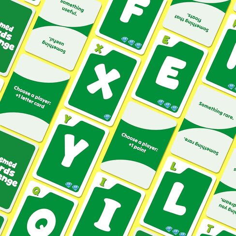 Fast-Themed Words Challenge Word Card Game for Kids & Adults, Family, Party, Outdoor, Classroom & Travel Edition, Ages 8+, 2-6 Players, 300 Double-Sided Theme & Letter Cards with 20 Action Cards in Saudi Arabia