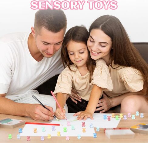 130PCS Resin Charms Mini Resin Animals Bulk, Bears for Counting & Miniature Figurines, Gummy Bear Charms Mini Teddy Acrylic Animals for Crafts & Decor Variety of Colors in Saudi Arabia