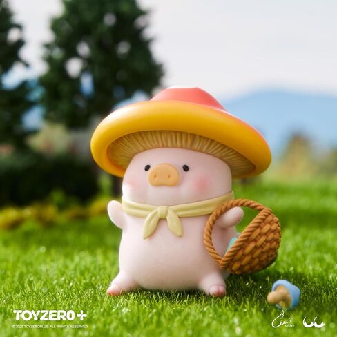 TOYZERO + Official Lulu The Piggy Blind Box Figures - Farm Garden Series Blind Boxes Mystery Box Cute Animal Figurines Collectible Home Desk Decorations Holiday Birthday Gifts, Single Box in Saudi Arabia