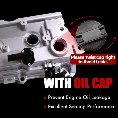 MITZONE Aluminum Valve Cover Set Left and Right Compatible with Infiniti JX35 QX60 for Nissan Pathfinder Altima Murano 3.5L V6 2007-2015 White 13264JN01A 13264JN11B in Kuwait
