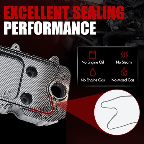 MITZONE Aluminum Engine Valve Cover With Gasket Bolts & PCV Valve and Cap With Stent Compatible with 2007-2023 Dodge Ram 2500 3500 Diesel 6.7L 68445548AA in Kuwait