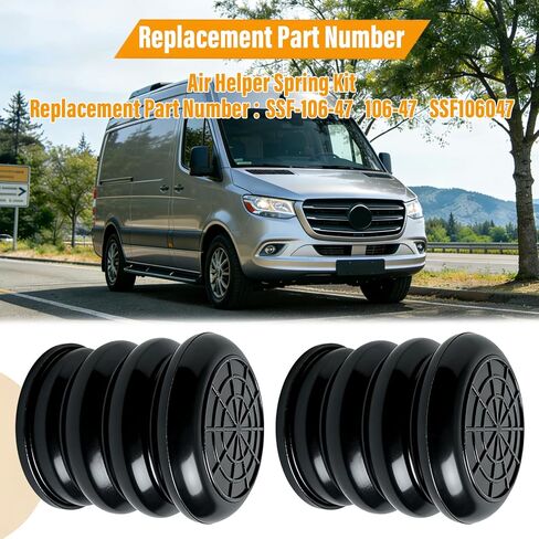 Air Helper Spring Kit SSF106047 Compatible with Ford E-150 2002-2014 Compatible with Dodge Sprinter 2500 3500 2007-2009 Compatible with Freightliner Sprinter 2500 3500 2007-2018（2PCS） in Saudi Arabia