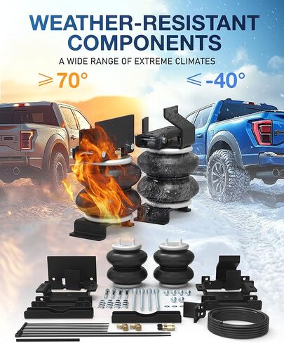 TOPICK Rear Air Bags Suspension Kit for 2014-2026 RAM 2500 Truck Towing, 5000 Lbs of Load Leveling Capacity, Replacement for Firestone 2598 Ride Rite Airbags for Trucks Rear Suspension in Saudi Arabia