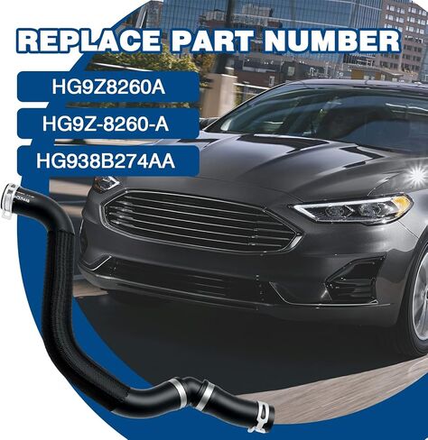 خرطوم المبرد العلوي خرطوم التبريد مناسب لـ 2017-2020 Ford Fusion 2.0L 4 Cyl EcoBoost لاستبدال HG9Z-8260-A HG938B274AA HG9Z8260A in Kuwait