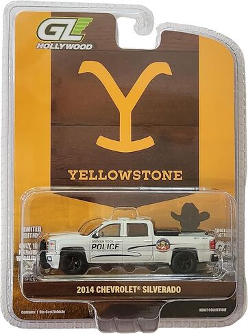 Greenlight Hollywood 1:64 2014 Chevy Silverado Yellowstone Broken Rock Police Toylandbay Exclusive Adult Collectible 51671 in Kuwait