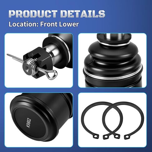 Set of 2 Front Lower Suspension Ball Joint K9802 Compatible with Honda Civic 1992-2000, CRV 1997 1998 1999 2000 2001, Civic del Sol 1993-1997, Acura EL 1997-2000, Integra 1994-2001 in Kuwait
