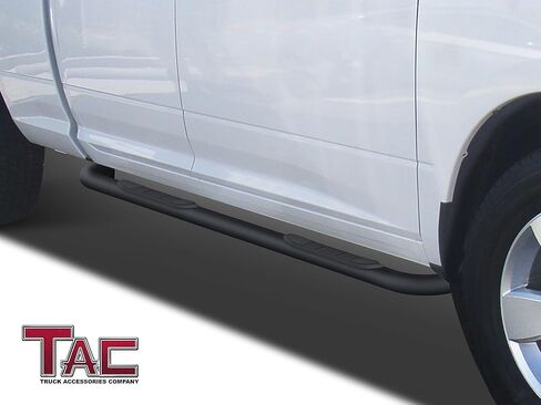 TAC Side Steps Compatible with 2002-2008 Dodge Ram 1500 Quad Cab / 2003-2009 Dodge Ram 2500/3500 Quad Cab Truck Pickup 3" Black Side Bars Nerf Bars Running Boards Exterior Accessories 2Pcs in Kuwait