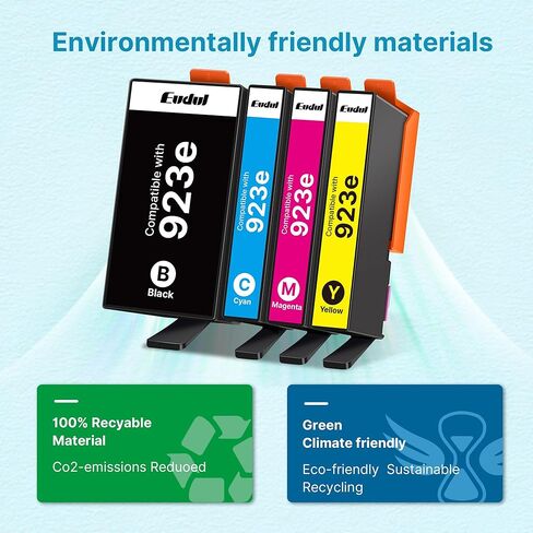 923XL 923 Ink Cartridges for HP Printers Compatible for HP 923 Ink Cartridges 8130e 923e Work for OfficeJet Pro 8130e 8125e 8120e 8135e 8139e 8138e 8124e 8120 8130 Printer with Chip (4 Pack) in Saudi Arabia