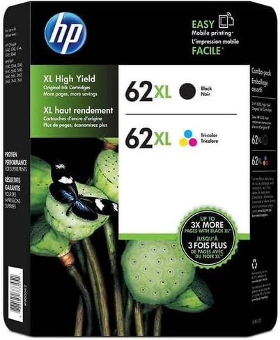 HBB Genuine 62Xl High Yield Black and High Yield Tri-Color Jetdirect Print Cartridges in Saudi Arabia