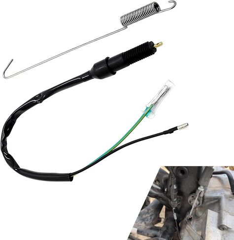 Motorcycle Rear Brake Light Switch, 2 Wire Rear Brake Stop Light Switch with Spring, Compatible with Kawasaki, Suzuki, Yamaha Quad Bikes ATVs Scooters (Black) in Kuwait