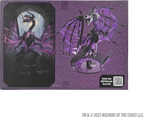 أيقونات WizKids D&D للعوالم: نسخة مصغرة من Dracolich باللون الأسود (Gargantuan) in Kuwait