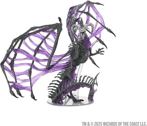 أيقونات WizKids D&D للعوالم: نسخة مصغرة من Dracolich باللون الأسود (Gargantuan) in Kuwait