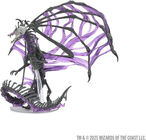 أيقونات WizKids D&D للعوالم: نسخة مصغرة من Dracolich باللون الأسود (Gargantuan) in Kuwait