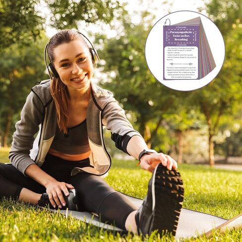 32 Pcs Somatic Therapy Exercise Cards 5.9 x 4 Inches Mindfulness Cards Coping Skills for Nervous System Regulation, Relieve Anxiety, Reconnect with Your Body, and Find Comfort in Kuwait