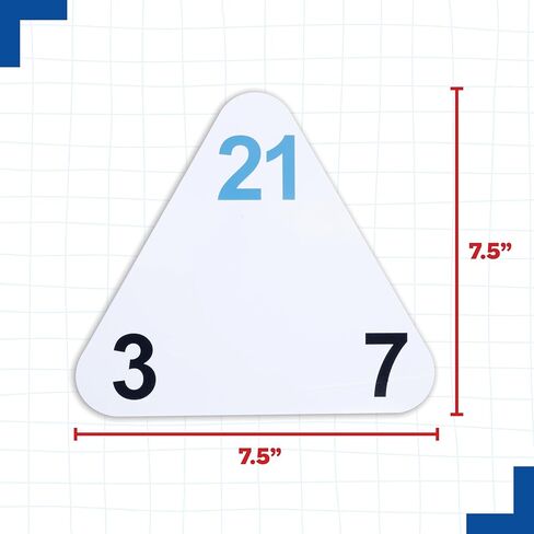 LEARNING ADVANTAGE Original Triangle Flash Cards | Multiplication and Division | Set of 20 | Math Games and Flash Cards | Home or Classroom Math in Kuwait
