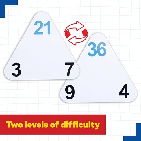 LEARNING ADVANTAGE Original Triangle Flash Cards | Multiplication and Division | Set of 20 | Math Games and Flash Cards | Home or Classroom Math in Kuwait