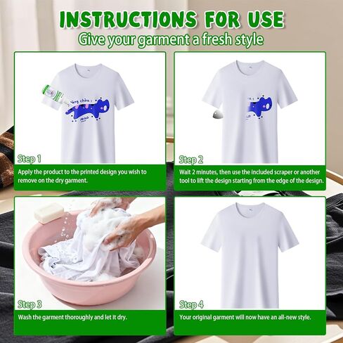 Vinyl Remover for Heat Transfer Vinyl, Fast Removal Without Damaging Fabrics, Heat Transfer Vinyl Remover for Fabrics—120ml in Saudi Arabia