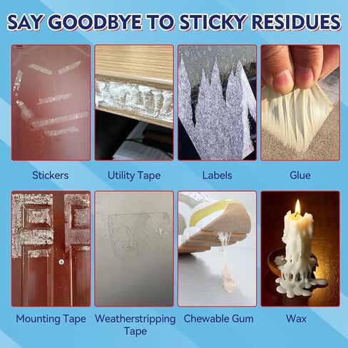 Adhesive Remover Spray, Car Sticker Remover Effortlessly Erase Multi-Surface Residue, Glue Remover for Tap, Decals, Glue, Chewing Gum, Label Remover with Strong Scraper & Towel in Saudi Arabia