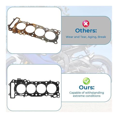 2C0-11181-01-00 for Yamaha YZF-R6 YZFR6 R6 2006-20 Steel Cylinder Head Gasket 1x in Kuwait