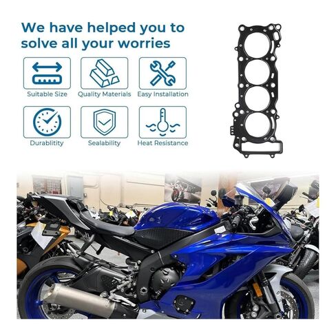2C0-11181-01-00 for Yamaha YZF-R6 YZFR6 R6 2006-20 Steel Cylinder Head Gasket 1x in Kuwait