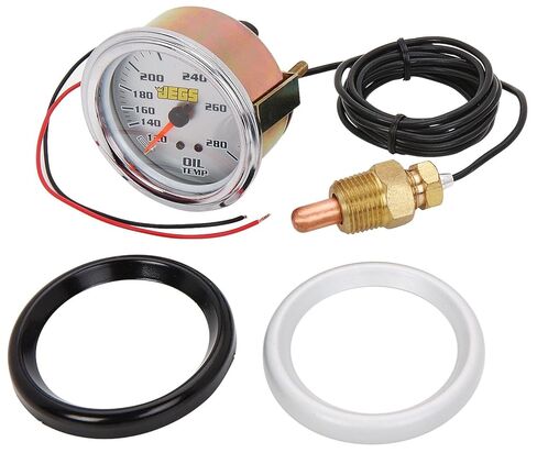 JEGS 41222 2-5/8" Mechanical Oil Temperature Gauge in Kuwait